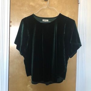 Madewell Velvet Butterfly Top
